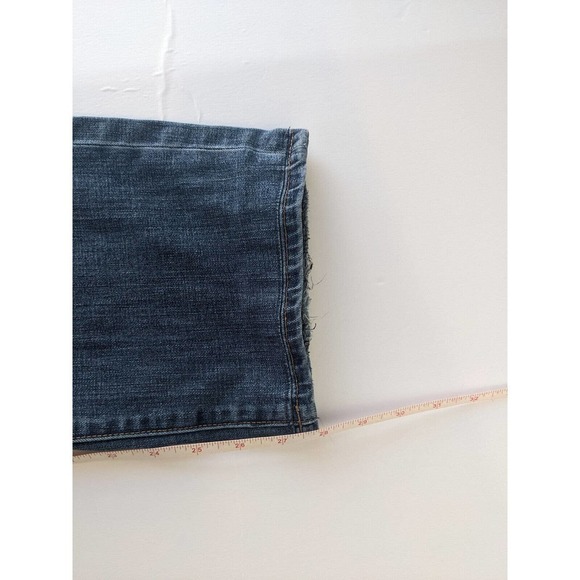 Lucky Brand Jeans 410 Athletic Fit Blue Jean 38 x 28 Altered Stretch Cropped - Picture 6 of 10